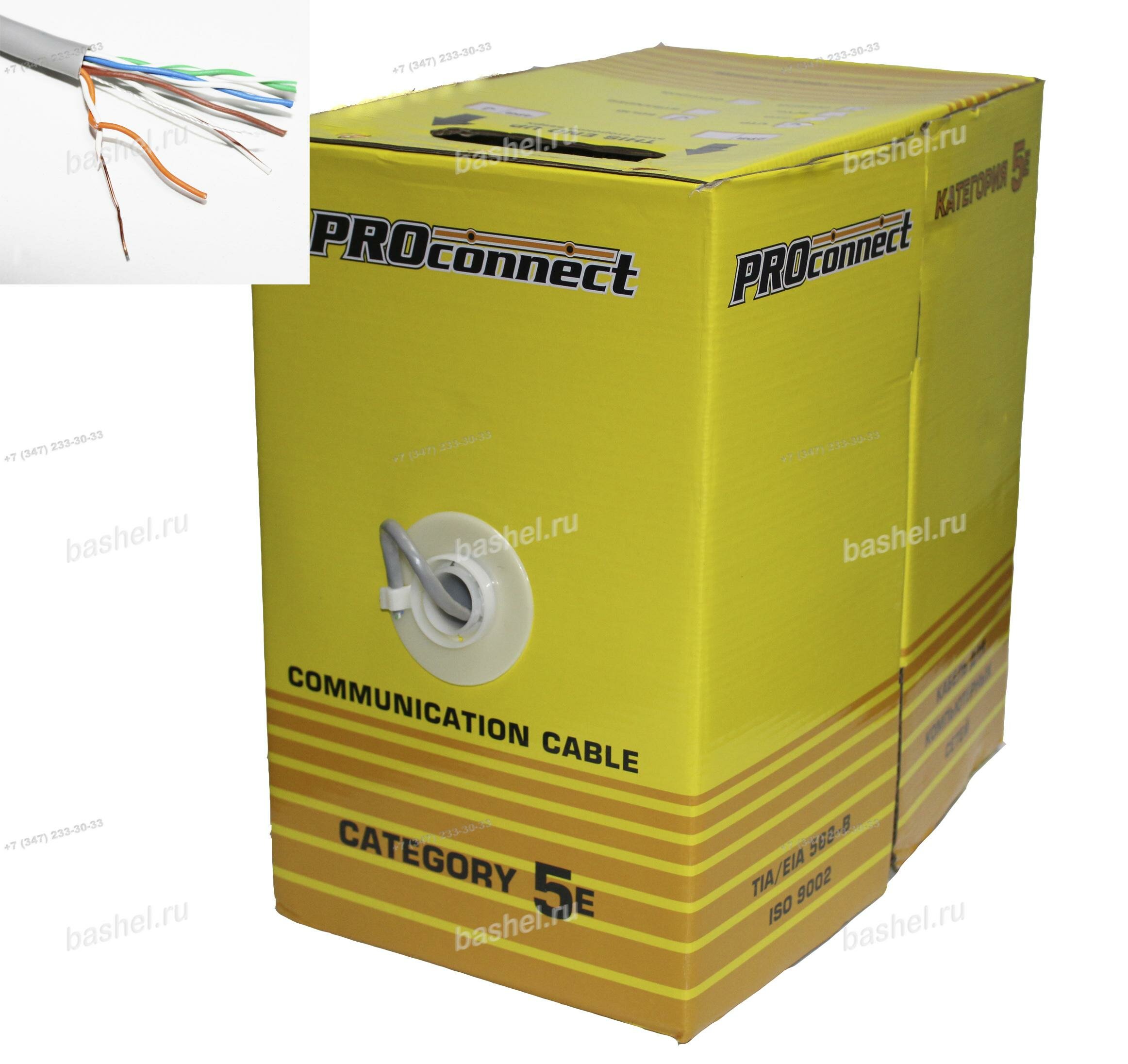 фото Кабель Витая пара UTP Proconnect 4*2*0,5 CCA, 5-е кат., Proconnect электротовар