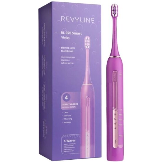 Зубная щётка электрическая Revyline RL 070, фиолетовая