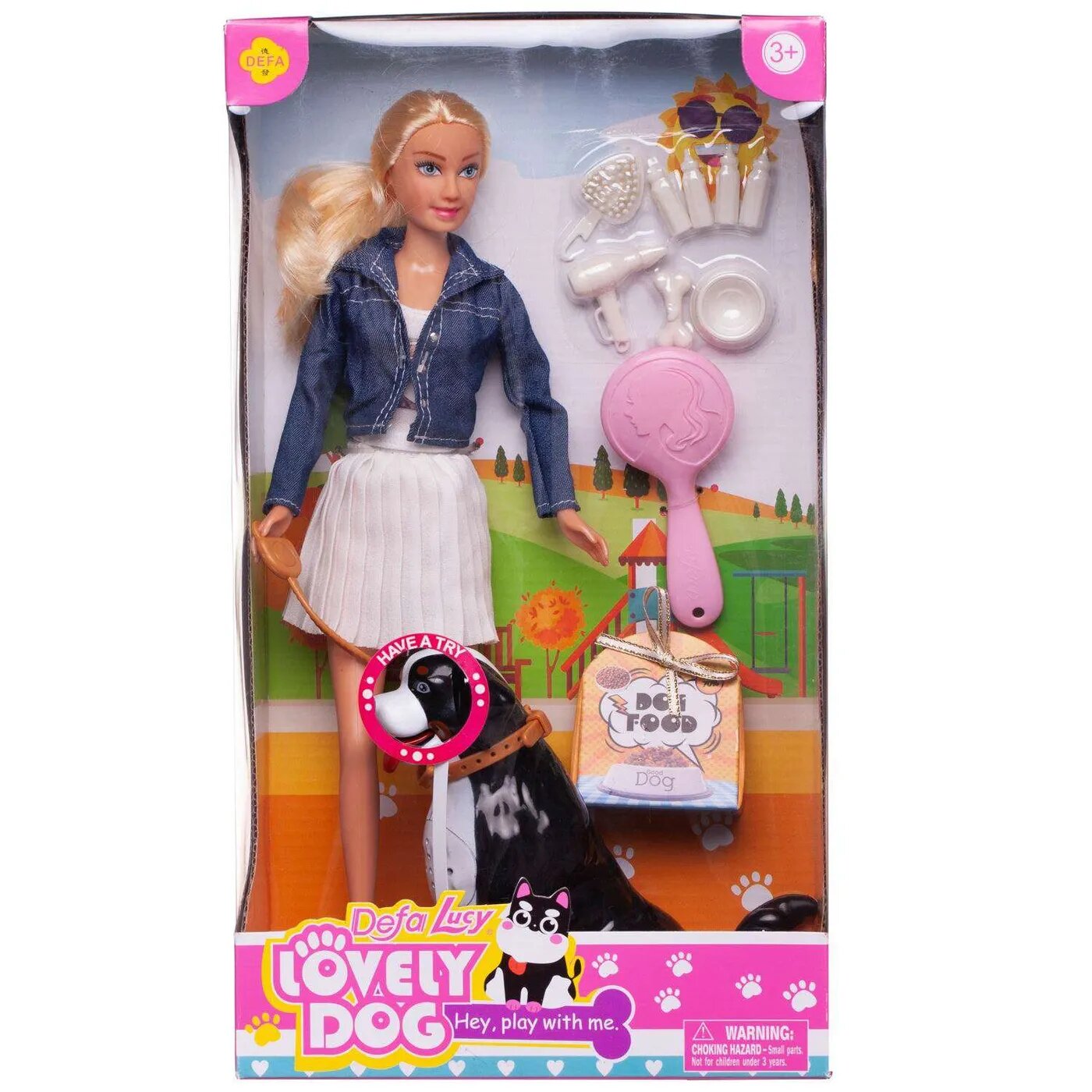 Игровой набор ABTOYS Кукла Defa Lucy с собакой