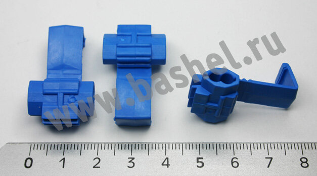 фото Ответвитель кабеля изолированный прокалывающего типа корпус ПВХ OB-2 сечение 1,5-2,5 мм.кв., синий электротовар