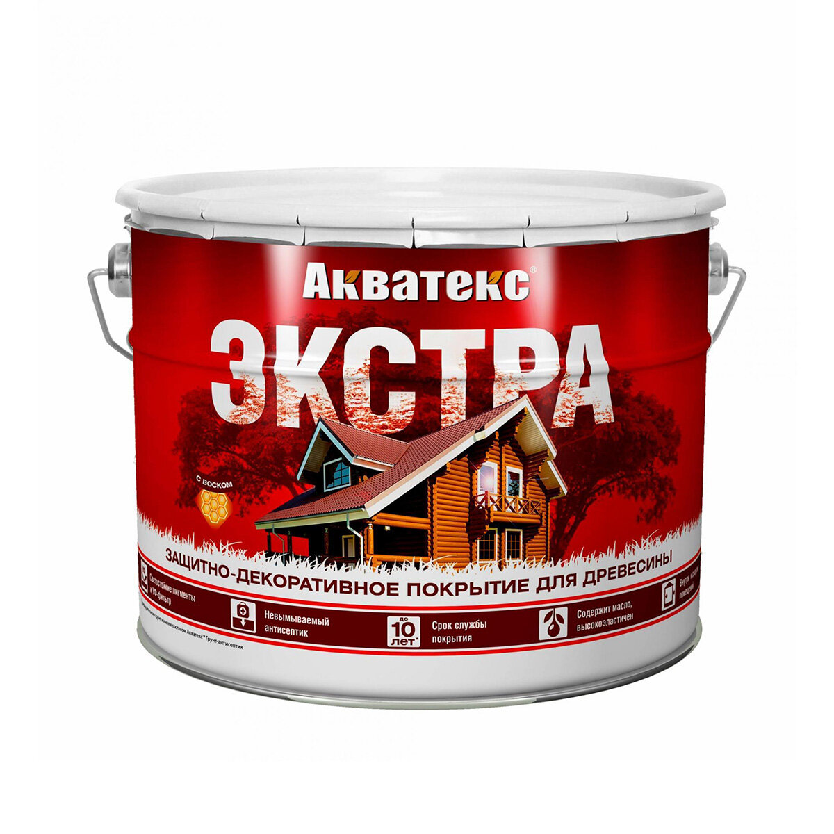 Акватекс Акватекс-Экстра защитно-декоративное покрытие для древесины алкидное полуглянцевое сосна 27л
