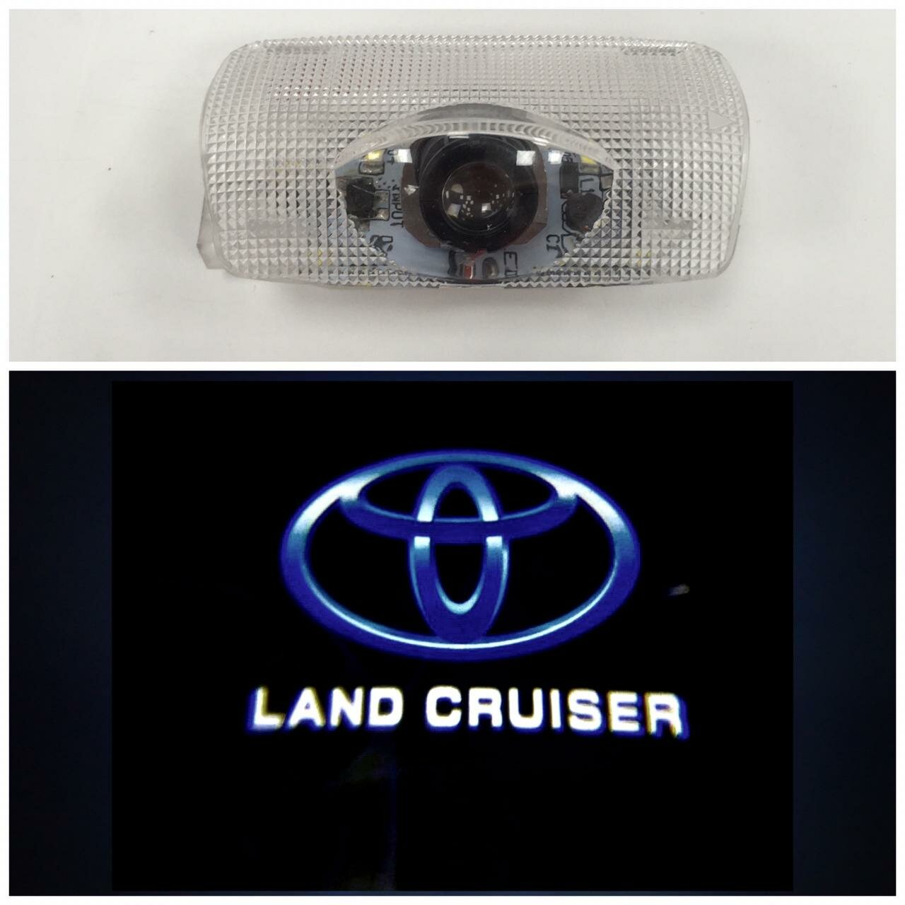 Проекция Toyota Land Cruiser в штатное место