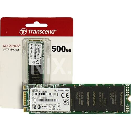 Твердотельный накопитель Transcend 500 ГБ M.2 TS500GMTS825S