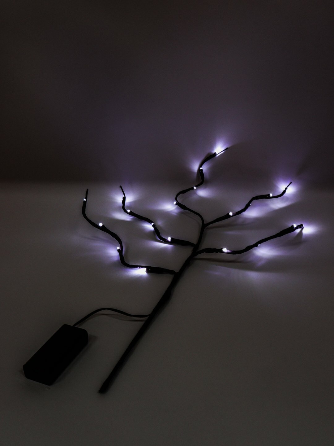 Ночник-светильник "Ветки деревьев" Цвет Голубой - фотография № 14