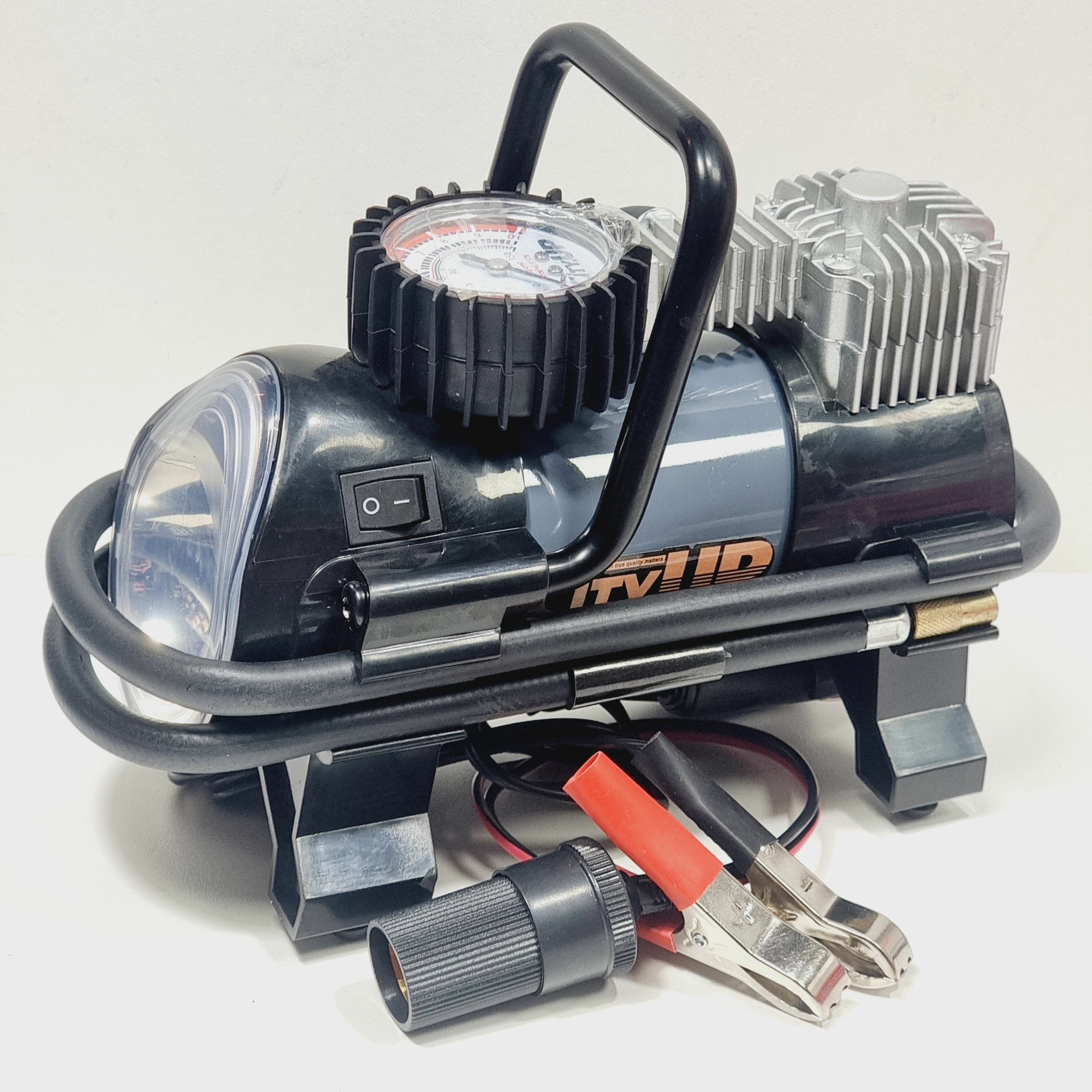 фото Компрессор автомобильный с фонарём Master CityUP-587 / 35л.м, 1.0м шланг, 3.0м кабель, 180w