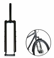 Вилка 29" MTB, жесткая COURIER, 1-1/8" (28,6), безрезьбовая, DISK Brake RAPIDO