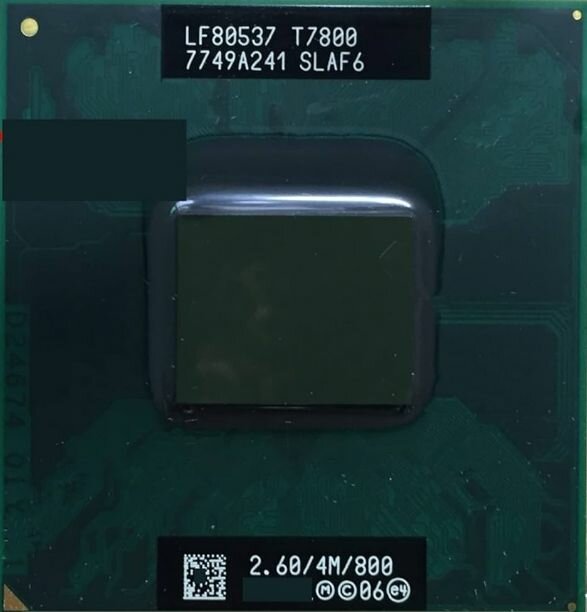 Процессор для ноутбука Intel Core2Duo T7800 ( 26 ГГц LGA 478 4 Мб 2 ядра )