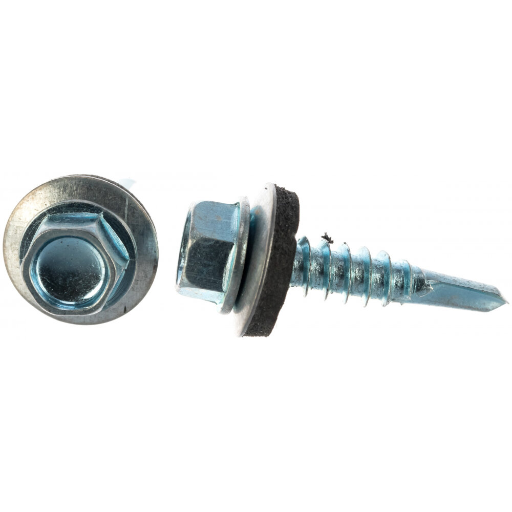 фото Оцинкованные кровельные саморезы Стройбат 5.5x25 мм (60 шт.)