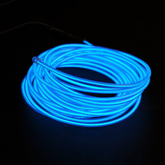 Шнур электролюминесцентный EL-Wire-2 3.2mm Blue (подключение строго через инвертор)