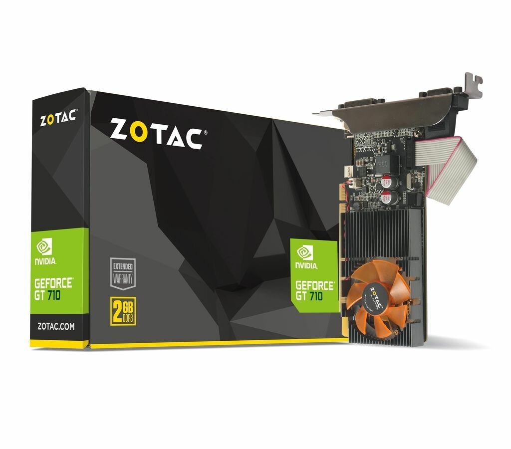 Видеокарта NVIDIA GeForce GT 710 Zotac 2Gb (ZT-71310-10L)