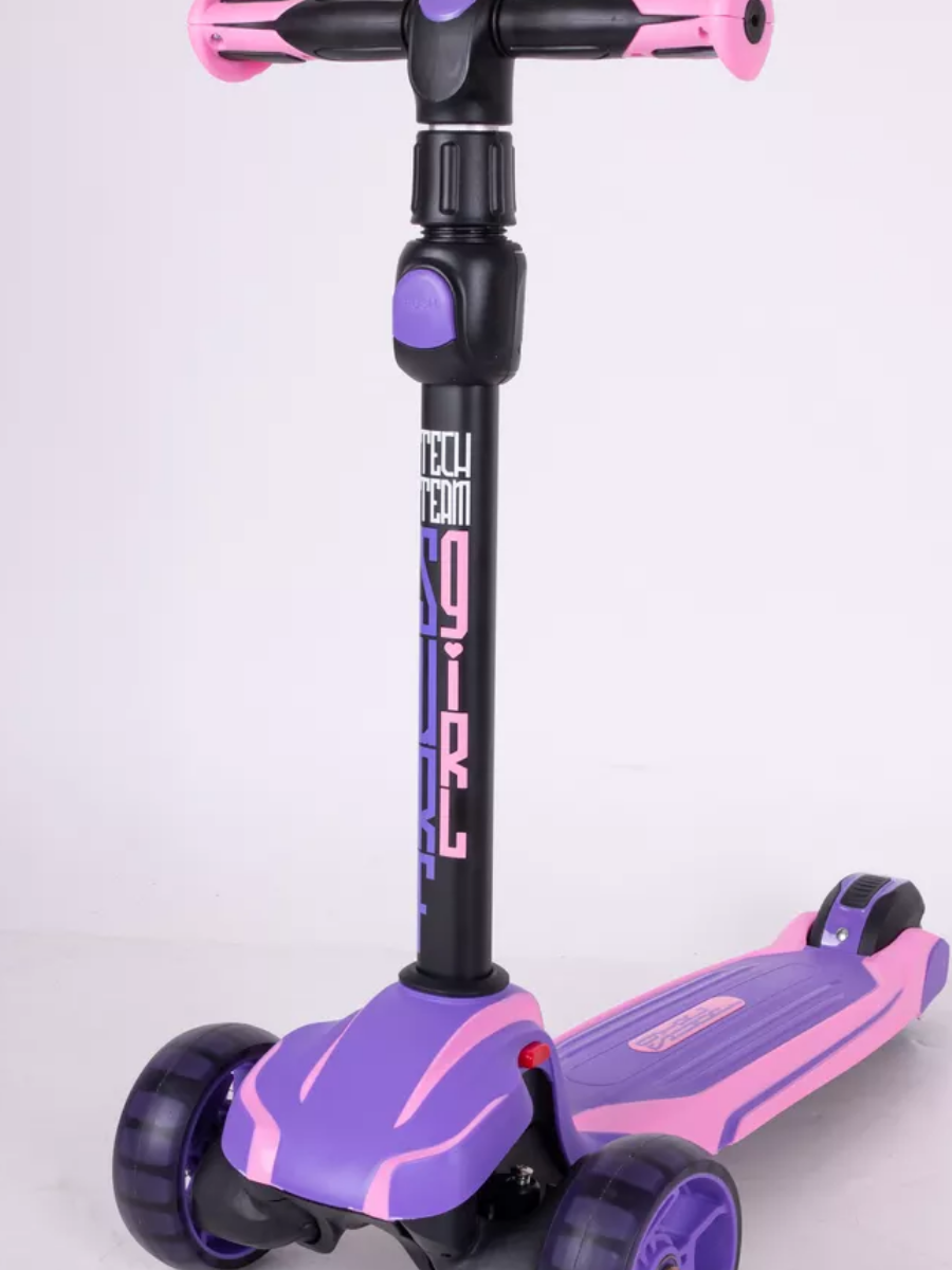 Самокат детский трехколесный Tech Team Surf girl pink purple