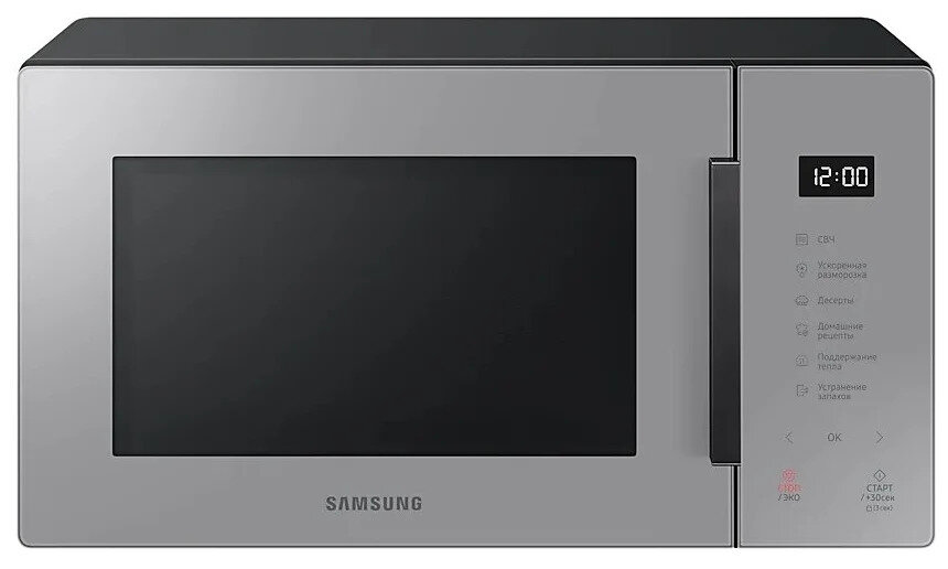 Микроволновая Печь Samsung MS23T5018AG/BW 23л. 800Вт серый - фотография № 1