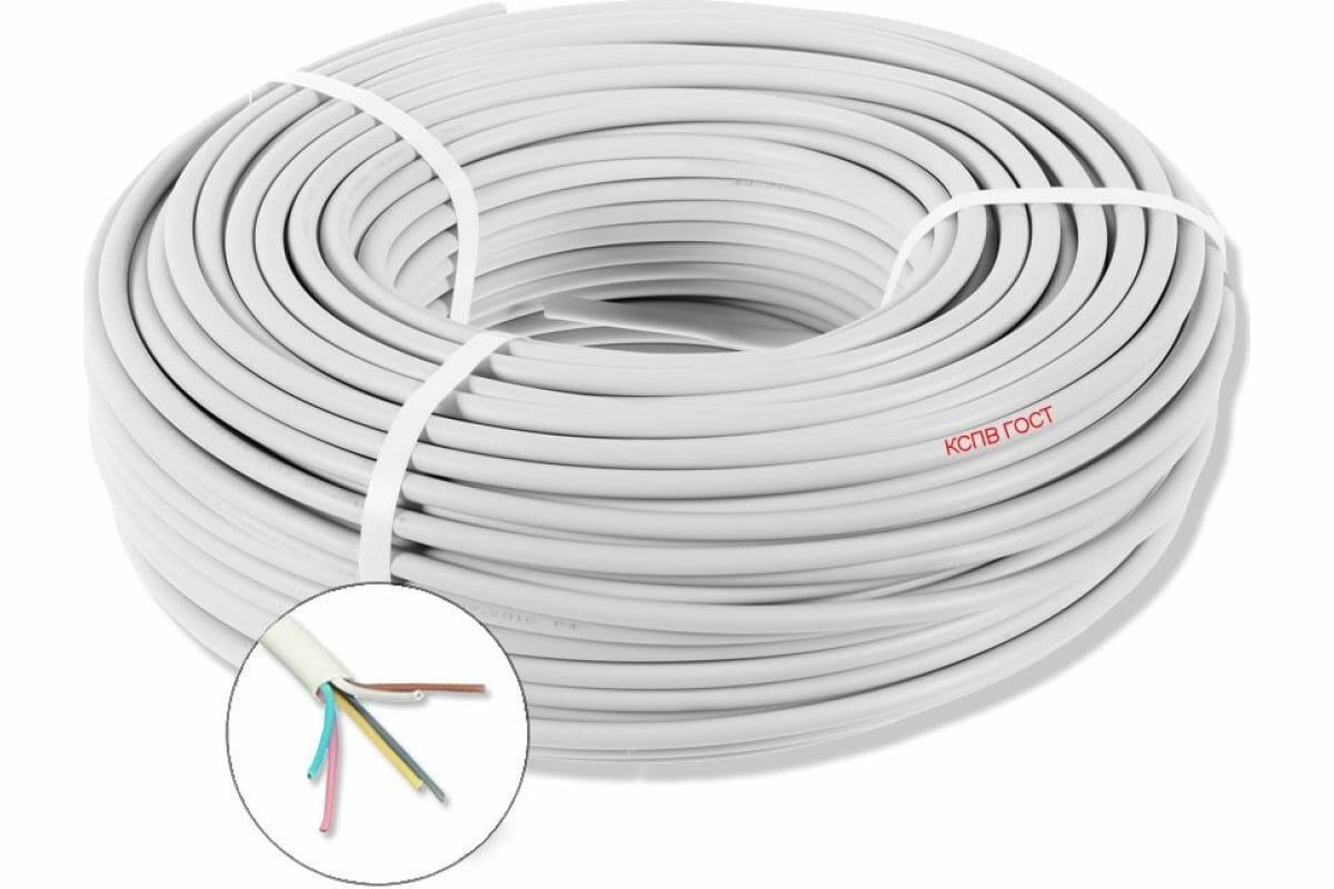 фото Проводник Кабель для пожарной и охранной сигнализации кспв 6x0.5 мм2, 1м OZ67779L1