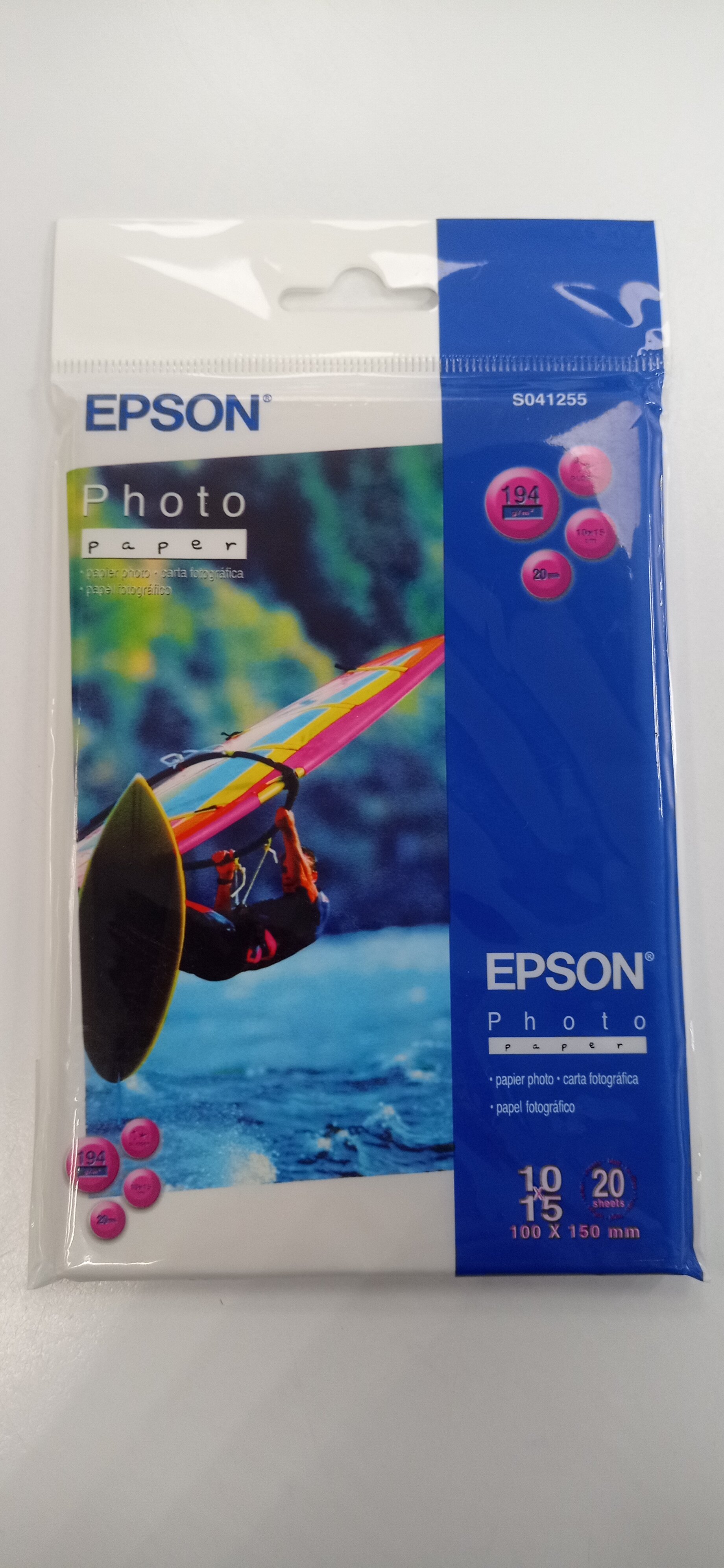 Бумага Epson Glossy Photo Paper C13S041255 10x15 см 20 листов 194 г/м²