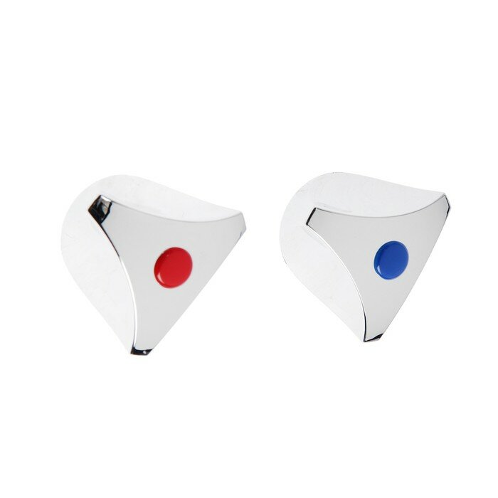 фото Ручка на смеситель ZEIN Z003, для кран-букс со штоком под квадрат, пластик, цвет хром