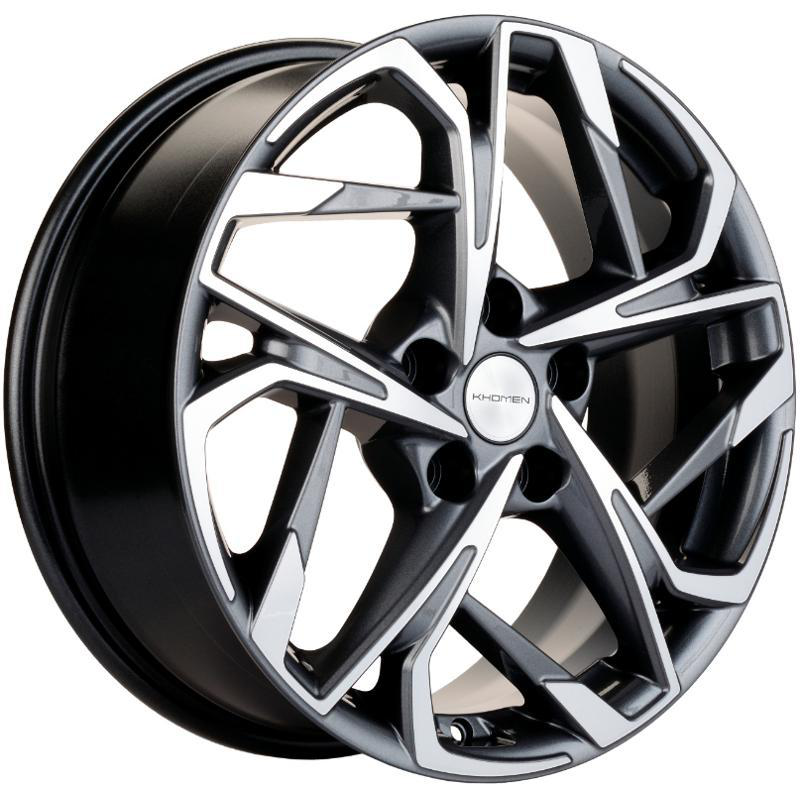 Колесный диск Khomen KHW 1716 7x17 5*108 ET40 DIA60.1 Gray-FP
