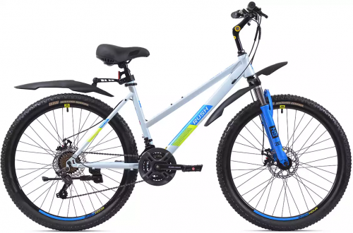 фото Женский велосипед Rush Hour 26" 21ск LADY 515 DISC ST белый рама 19" В
