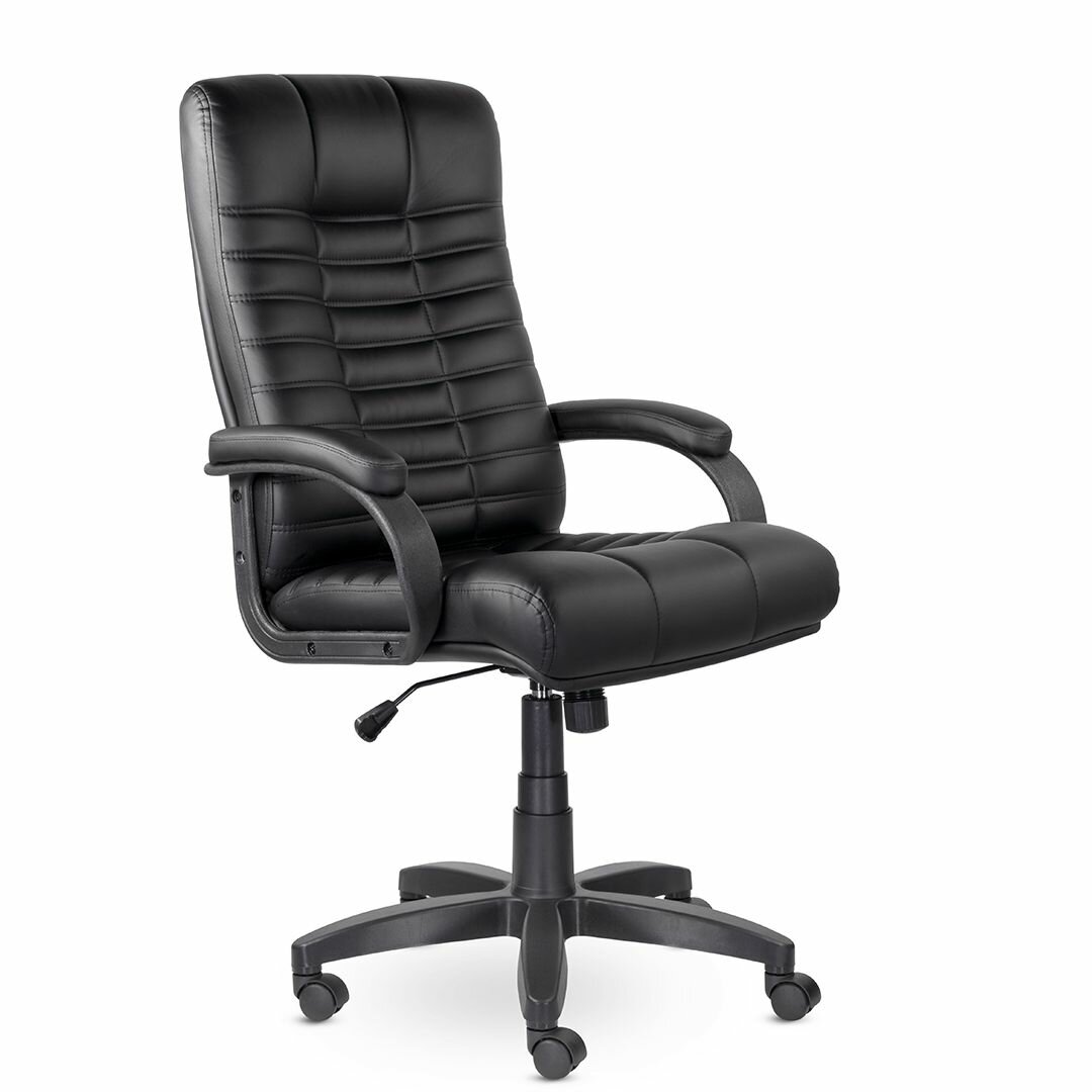 Компьютерное офисное кресло руководителя UTFC атлант В пластик-люкс 727 S-0401 (Черное)