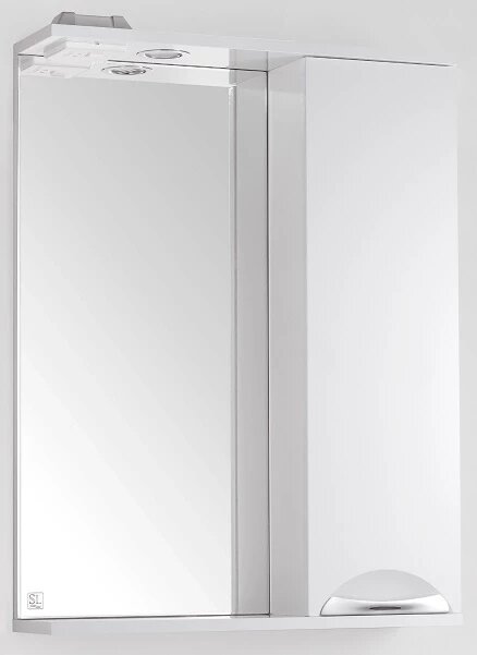 Зеркальный шкаф 60х83 см белый глянец Style Line Жасмин LC-00000040