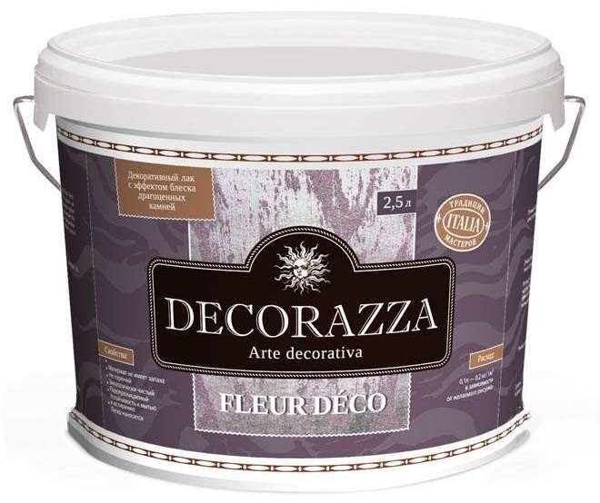 Decorazza Лак Fleur deco (Флер деко) Diamante (алмазный) с эффектом блеска драгоценных камней 1л