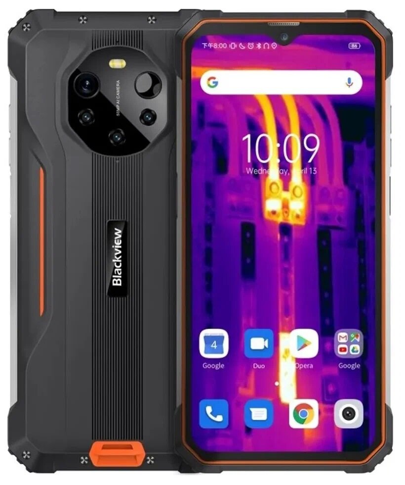 Смартфон Blackview BL8800 PRO 8/128 ГБ Global, Dual nano SIM, оранжевый