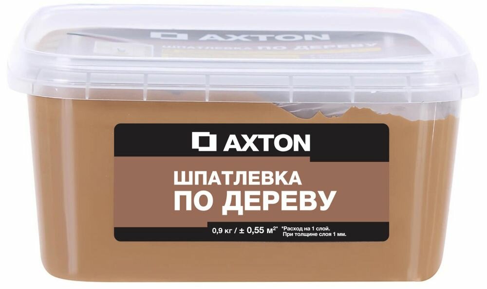 Акстон шпаклёвка для дерева антик (09кг) / AXTON шпатлёвка по дереву для наружных и внутренних работ антик (09кг)