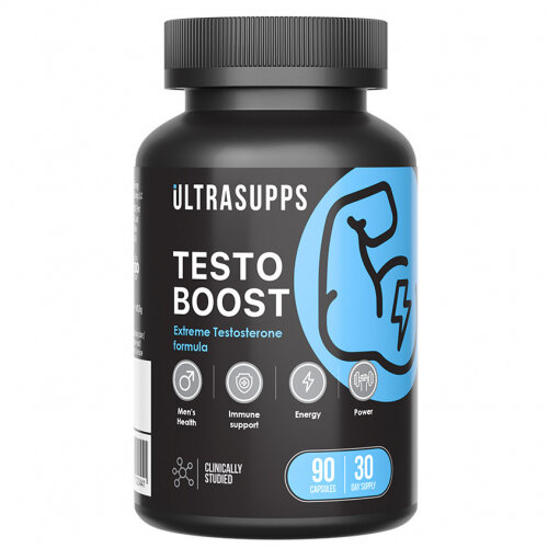 БАД Ultra Energy Supplements UltraSupps ENERGY Testoboost бустер тестостерона 90 капсул