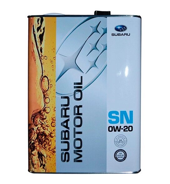 Масло моторное SUBARU MOTOR OIL SN 0W-20 синтетическое 4 л K0215Y0274