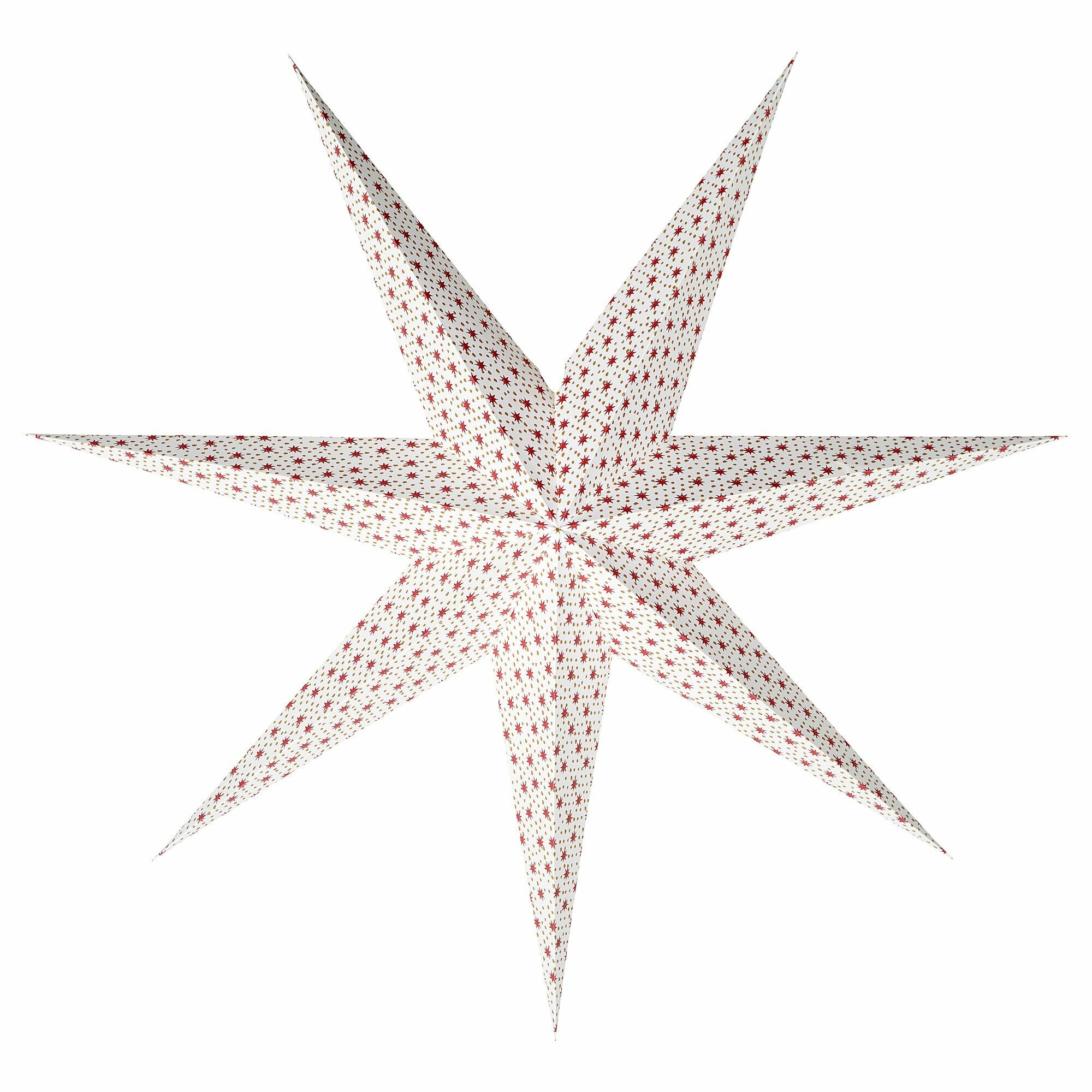 фото IKEA / икея STRALA, строла, абажур, красно-белый, 90 см