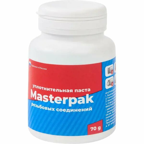 Паста уплотнительная Masterpak для воды 70 г