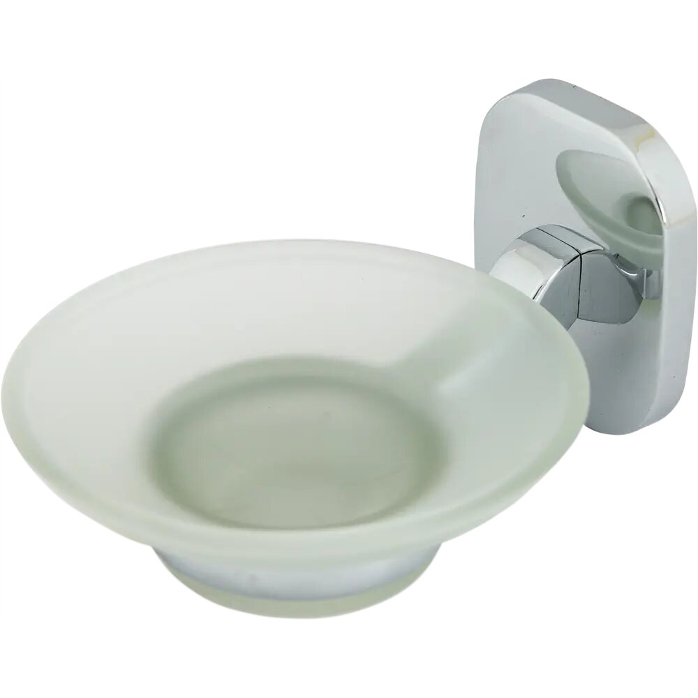 фото Мыльница подвесная Mr Penguin Квадрат металл стекло цвет хром