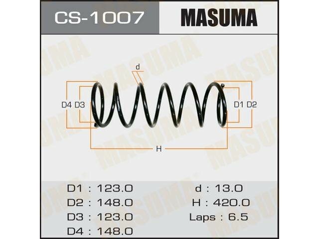 Пружина подвески MASUMA front IPSUM/ CXM10/SXM15 CS1007