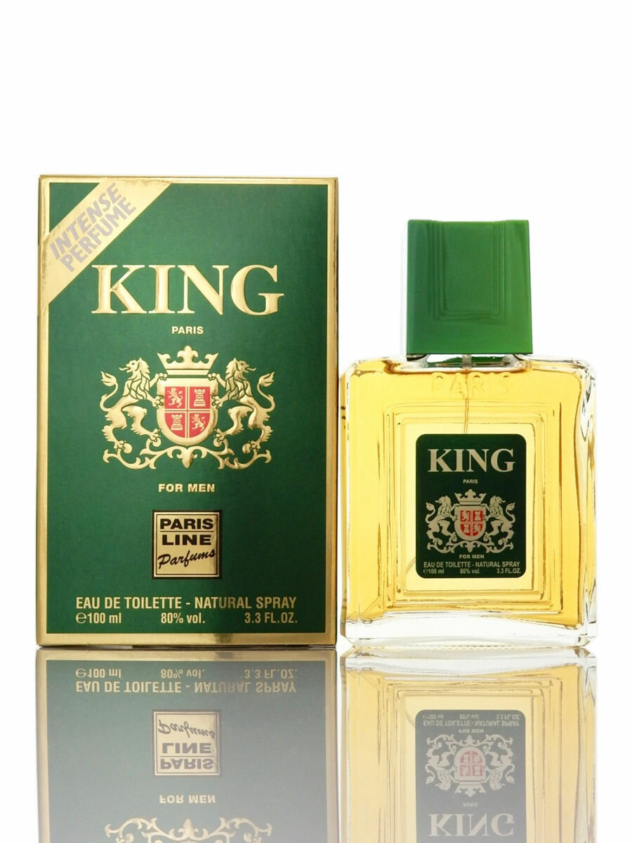 Paris Line Parfums King Intense Perfume / Париж Лайн Парфюм Кинг Туалетная вода мужская 100 мл