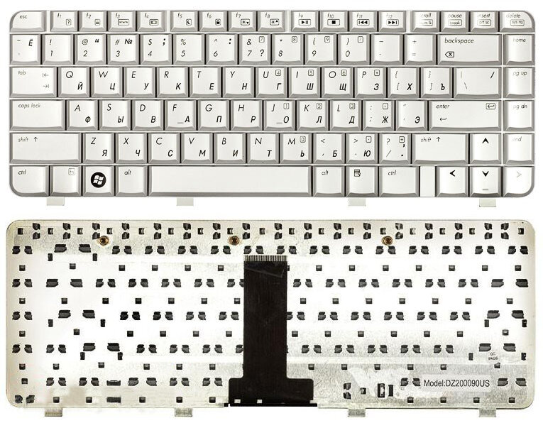 Клавиатура для ноутбука HP Pavilion dv2124tu серебристая