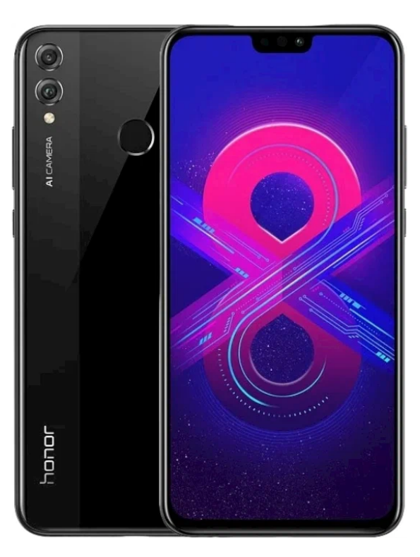 Смартфон HONOR 8X 4/64 ГБ CN, Dual nano SIM, черный