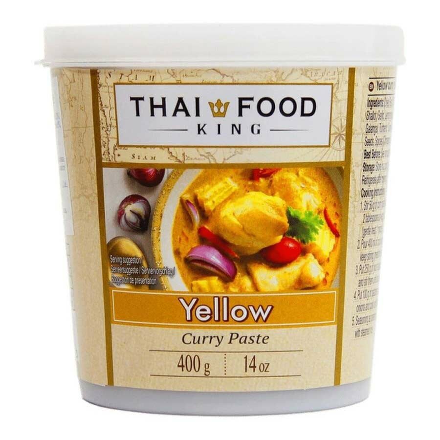 THAI FOOD KING Yellow curry paste Паста карри желтая 400г