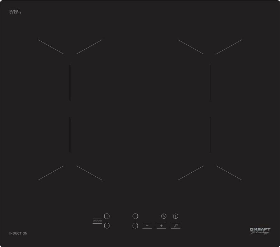 Варочная поверхность Kraft TCH-IHK7001, черный