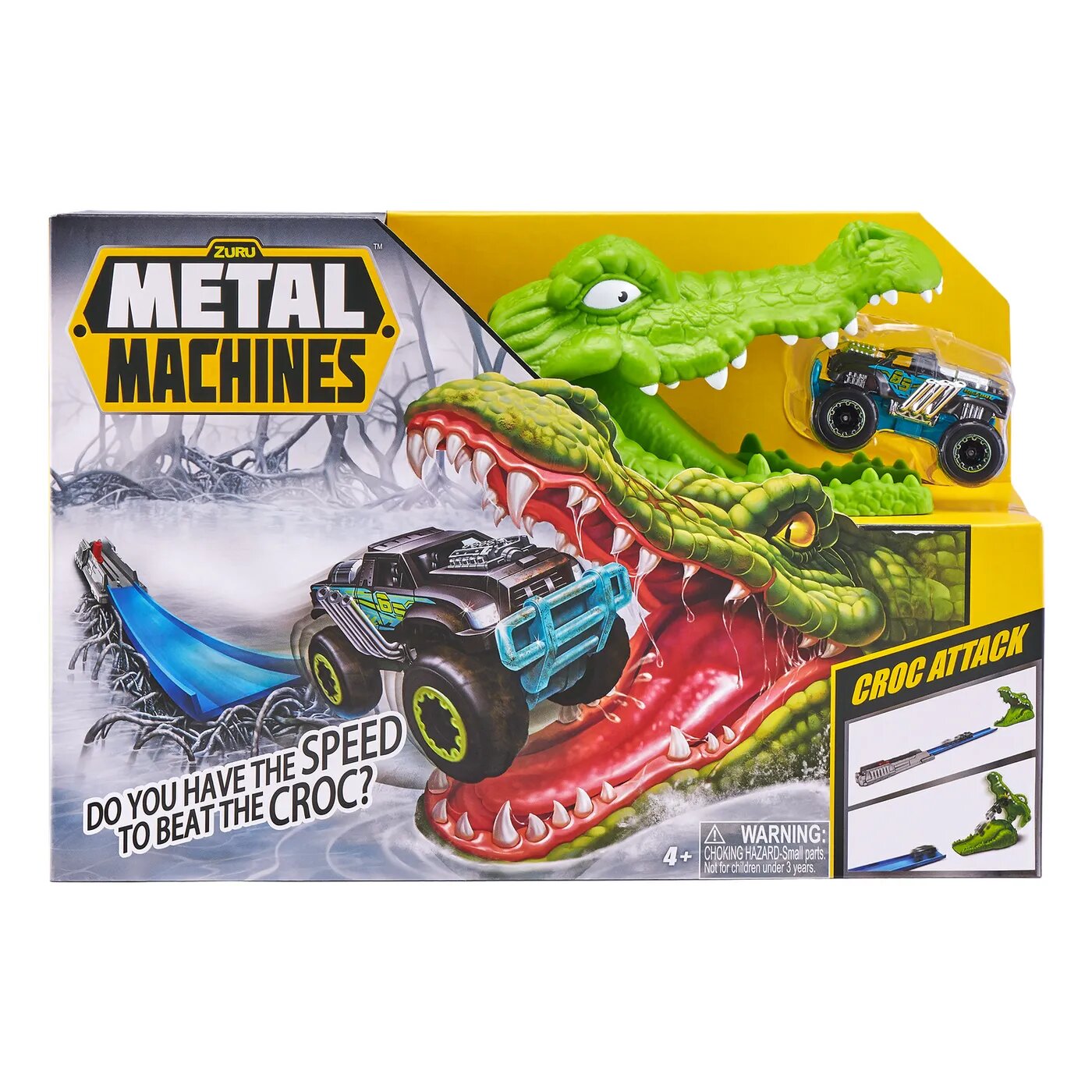 Игровой набор Metal Machines трек Крокодил с машинкой