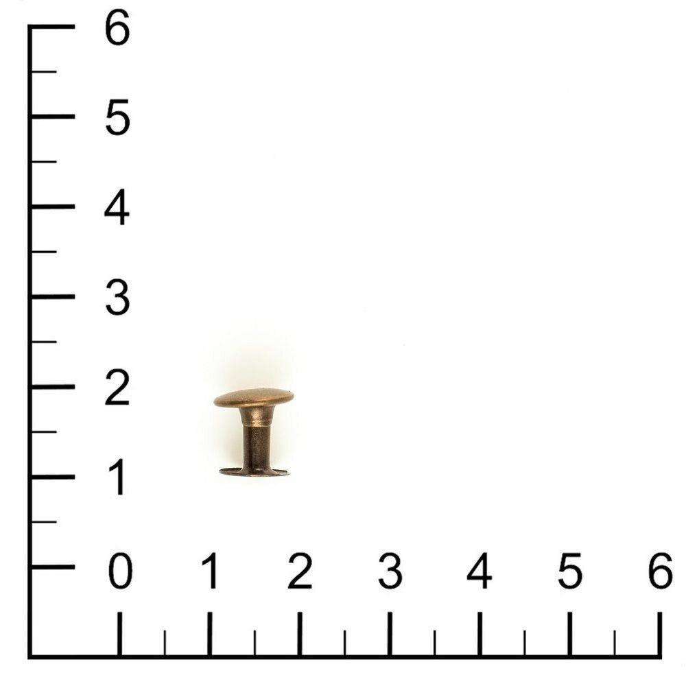 Хольнитены односторонние, 9х9х9х3 мм, антик, 100 комплектов / заклепки для одежды и сумок