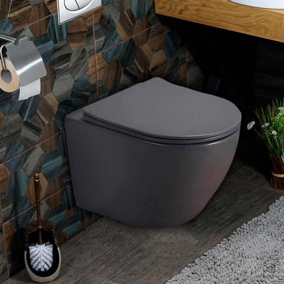 фото Унитаз подвесной безободковый Melana 310303MDG