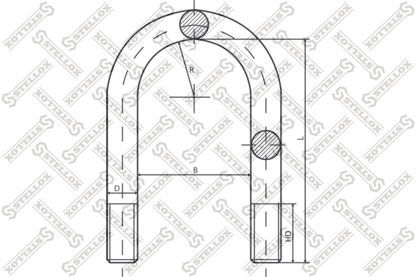 Стремянка 92 5xM20x1 5x170 U RVI Premium