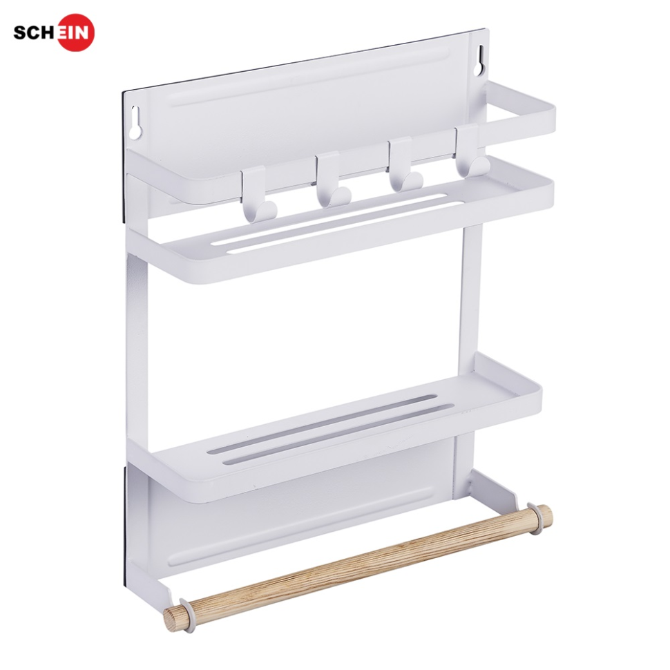 фото Полка SCHEIN HD0013-WT-M магнитная для кухни/ванной белая