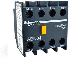 Блок контактный дополнительный LAEN04 Schneider Electric 10A 690V 2NC+2NC
