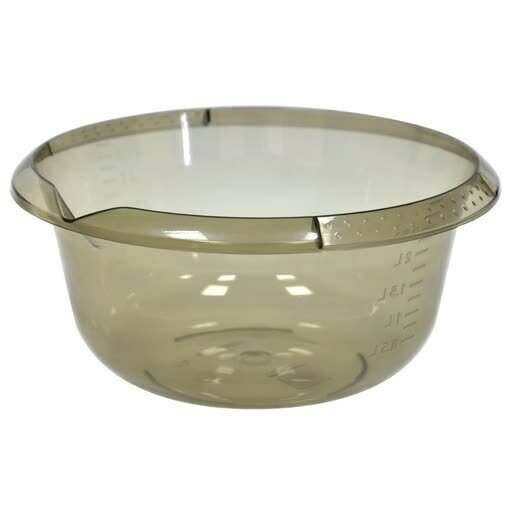 фото Миска 2л. с мерным делением (дымчатый прозрачный) 4002/14 210 x 210 x 95 мм