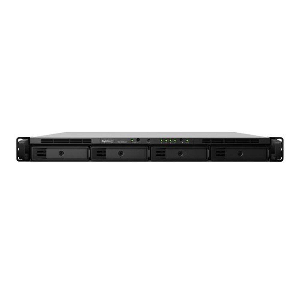 Synology Дисковый массив Synology RS1619xs+ Сетевое хранилище Rack 1U,QC 2.2GHz CPU/8GB(upto64GB)/RAID 0,1,10,5,6,F1/upto4 HS HDD(3.5"/2.5"SATA)or2xM.2 2280 NVMe/SATA SSD(upto16withRX1217/ RX1217RP)/2xUSB/4GbE(+1Expslot)