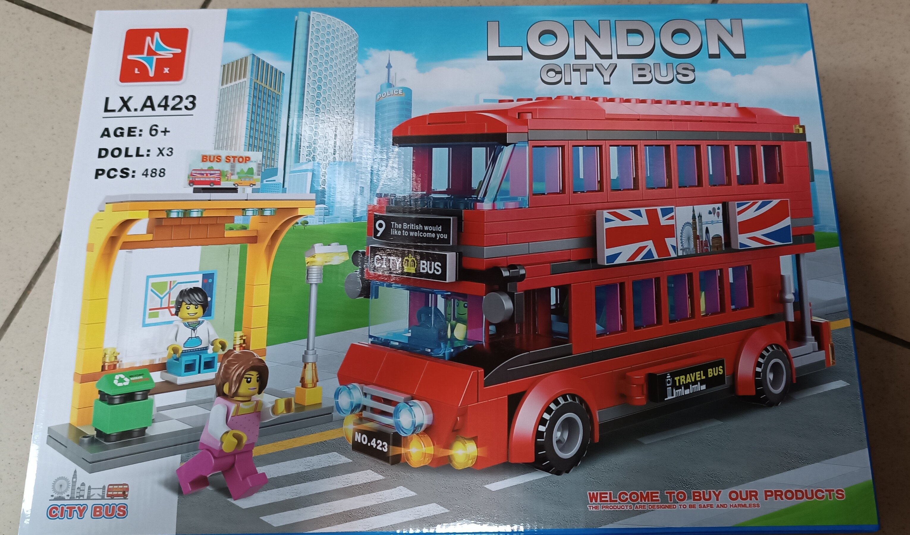 Конструктор City "Лондонский Автобус", 488 деталей