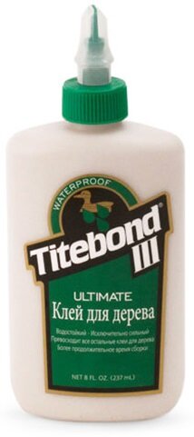 TITEBOND III Ultimate Wood Glue Клей ПВА повышенной влагостойкости для дерева, дубленой кожи (473мл)