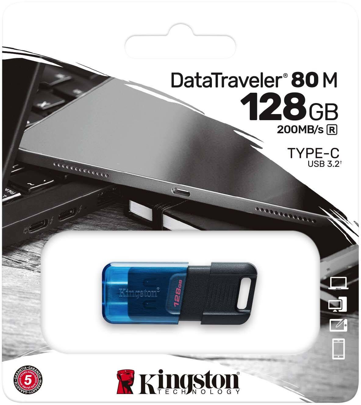 KINGSTON 128Gb черный (DT80M/128GB)