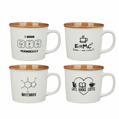 фото Кружка Millimi Формулы , фарфор, 4 дизайна, 350мл (806-115)
