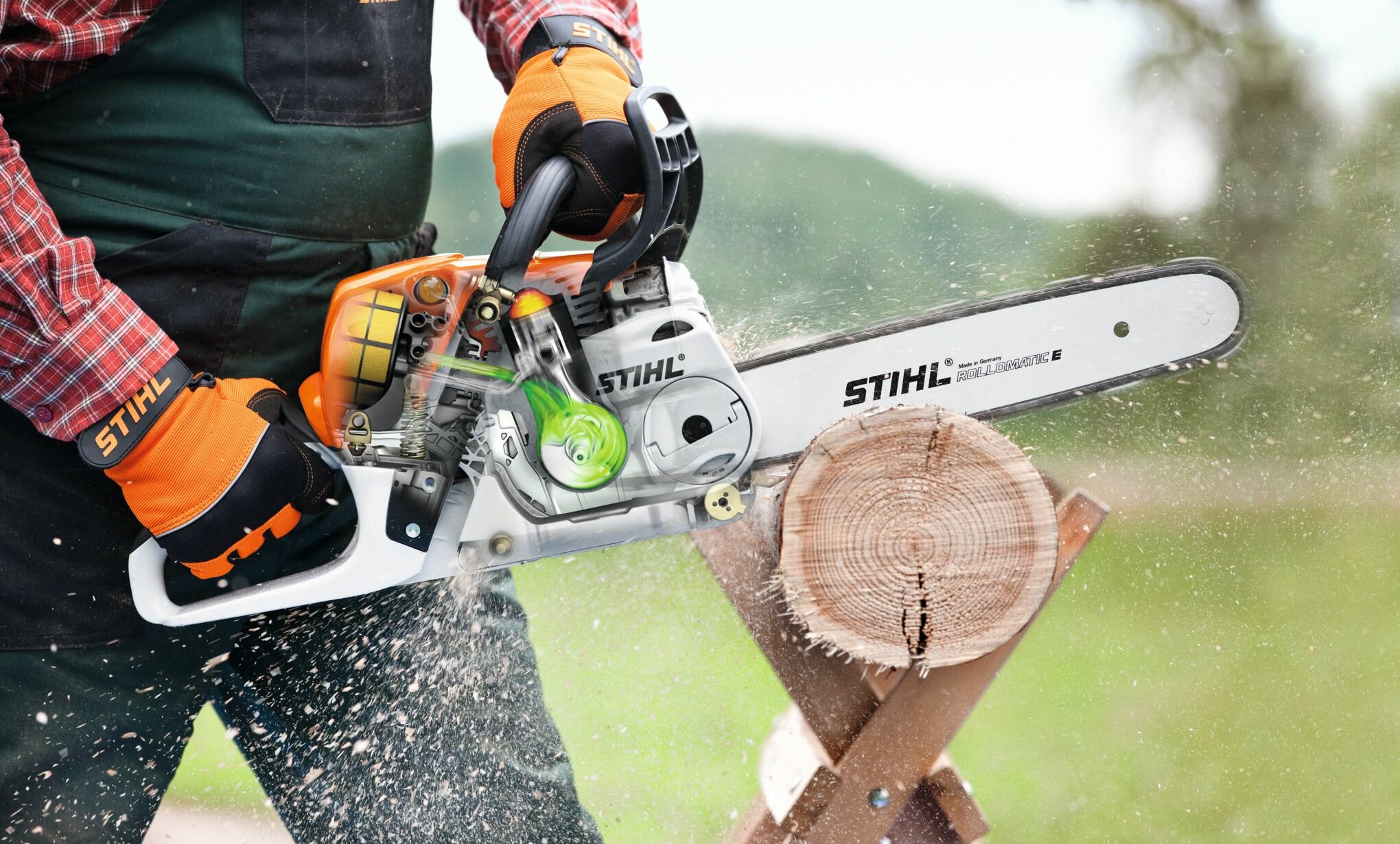 Бензопила STIHL MS 251 18" 45см 0,325" 1,6мм - фотография № 4